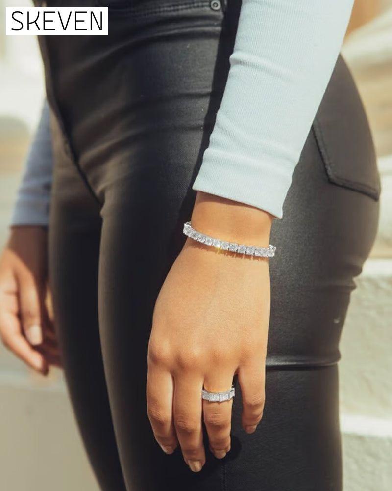 Funkelndes Moissanit-Armband
