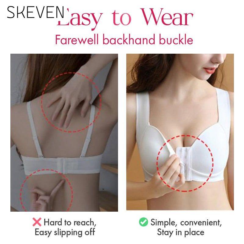 Seamless Front Closure Wire-free Push Up Bra