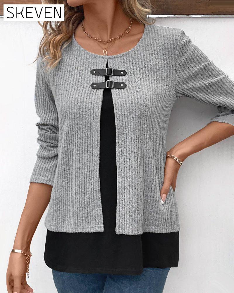 Lagenlook-Langarmtops