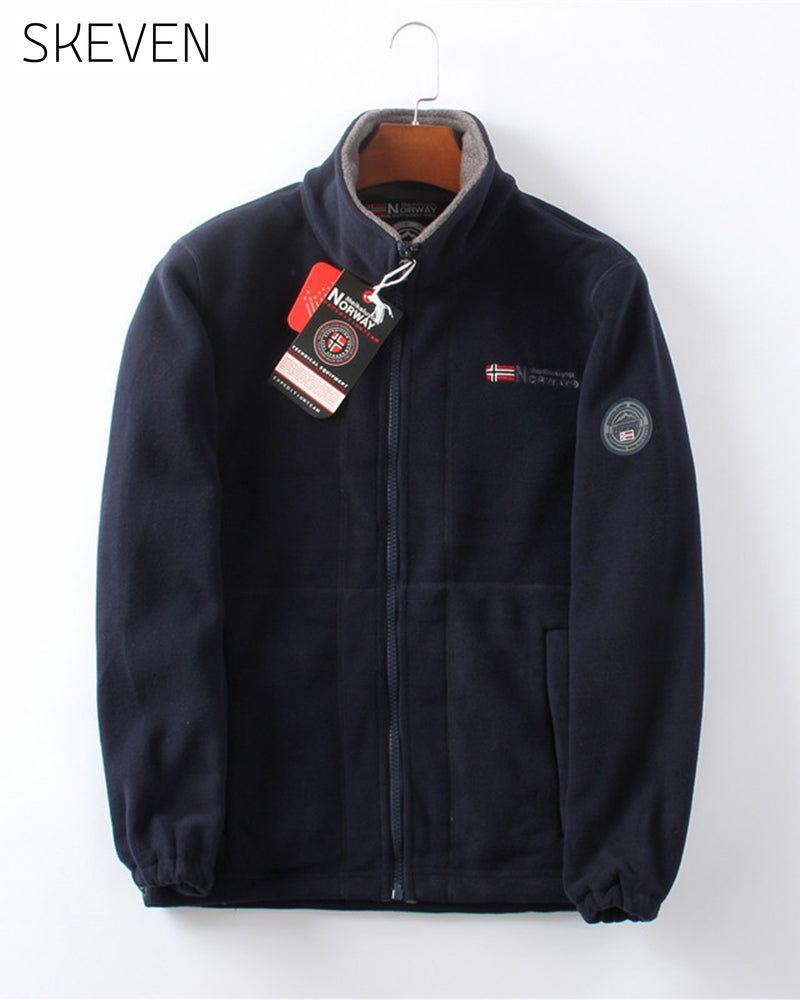 Doppellagige Herren-Fleecejacke &amp; 50 % Rabatt
