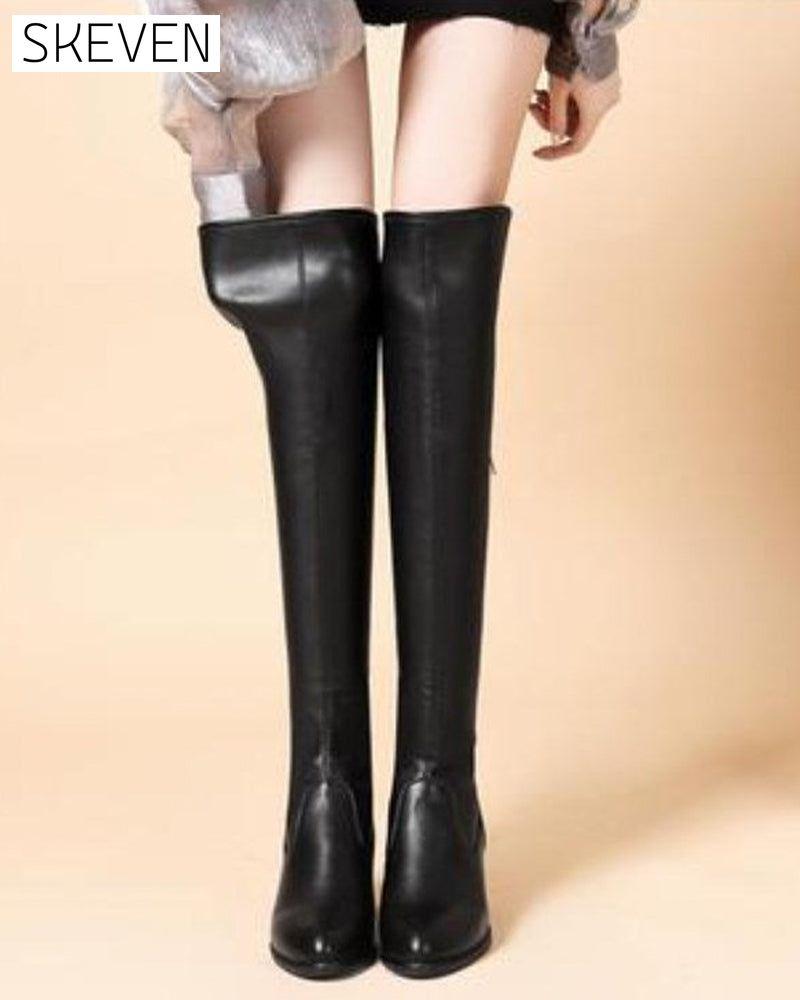 🔥 LETZTER TAG ANGEBOT 🔥🌸✨ Warme Lederstiefel für Damen