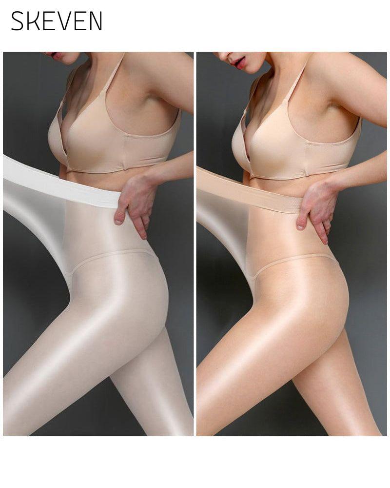 Collants transparents brillants pour femmes