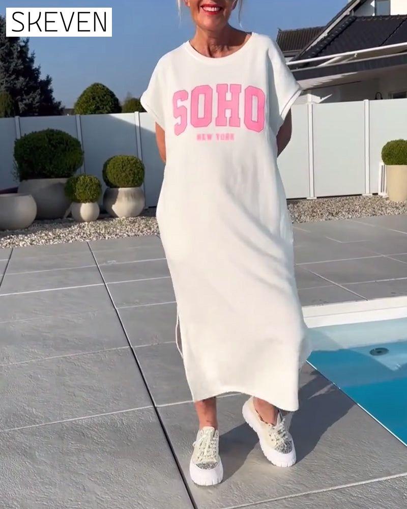Fashion Loose Slit Dress