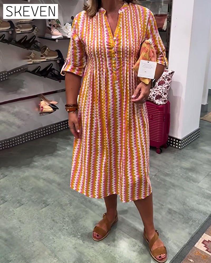 Robe à imprimé vagues