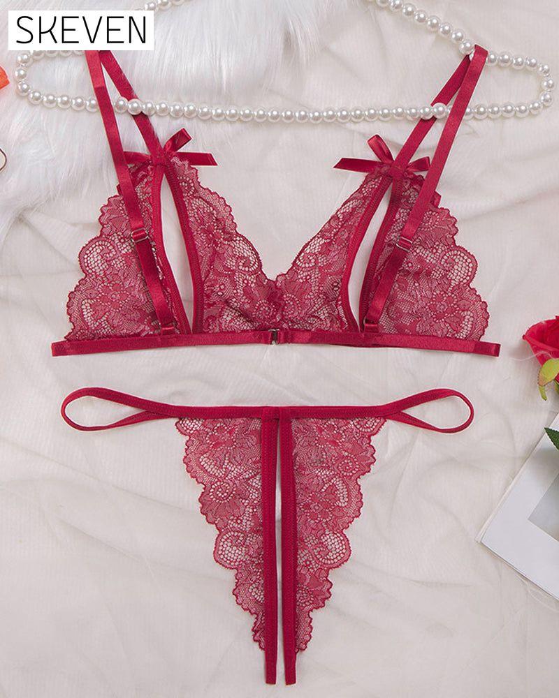 Sexy Dessous aus durchsichtiger Spitze
