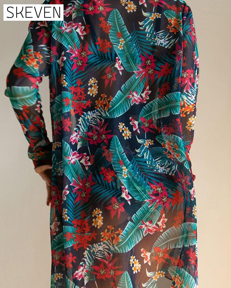 Floral Print Bikinis and Cover Up