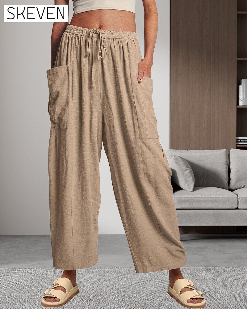 Lässige Freizeithose mit geradem Bein