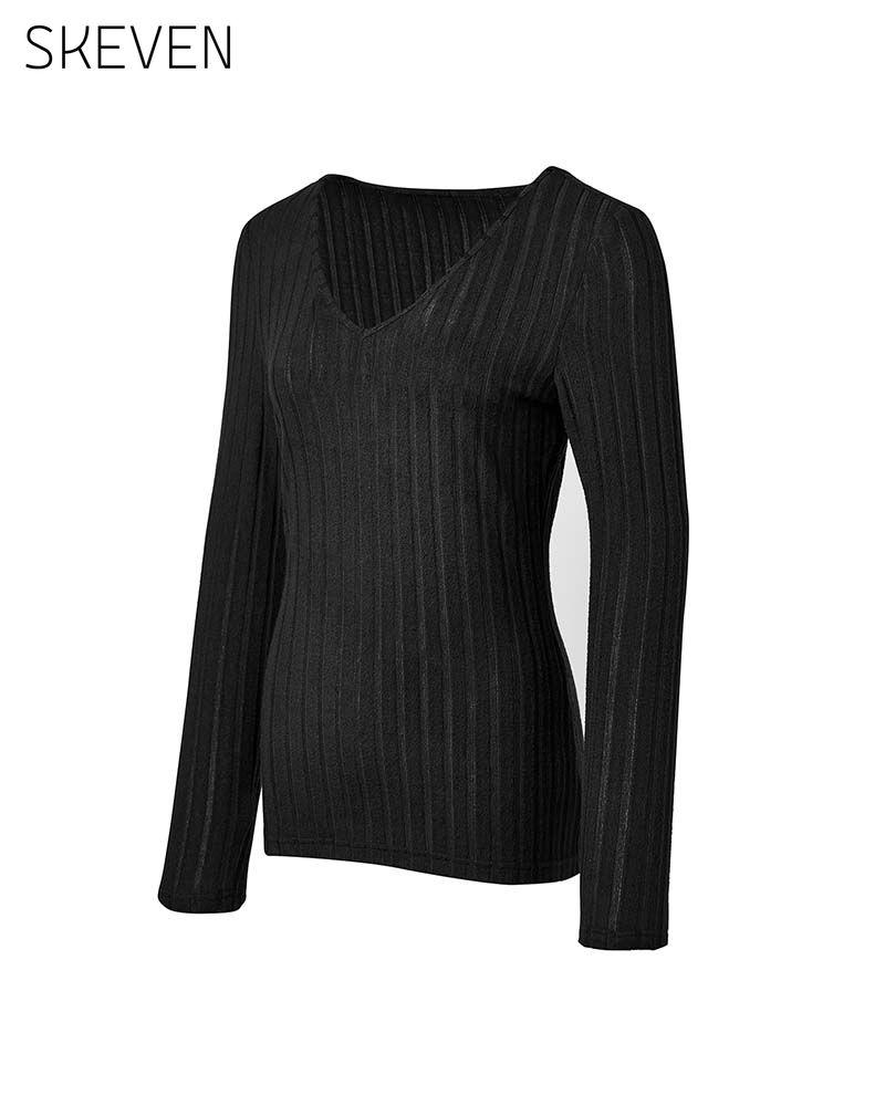 V-Neck Long Sleeve Blouse