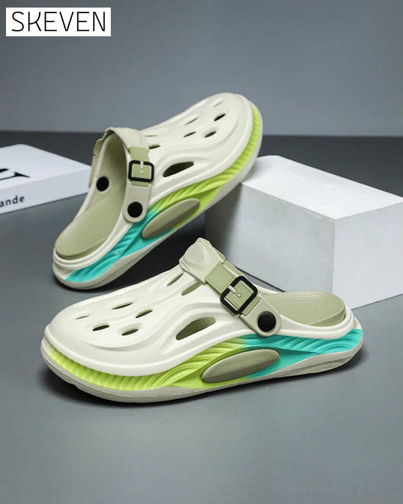 Sommerliche, rutschfeste Sandalen mit dicker Sohle für Damen und Herren