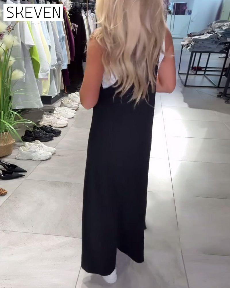 Slimming Suspender Casual Dress