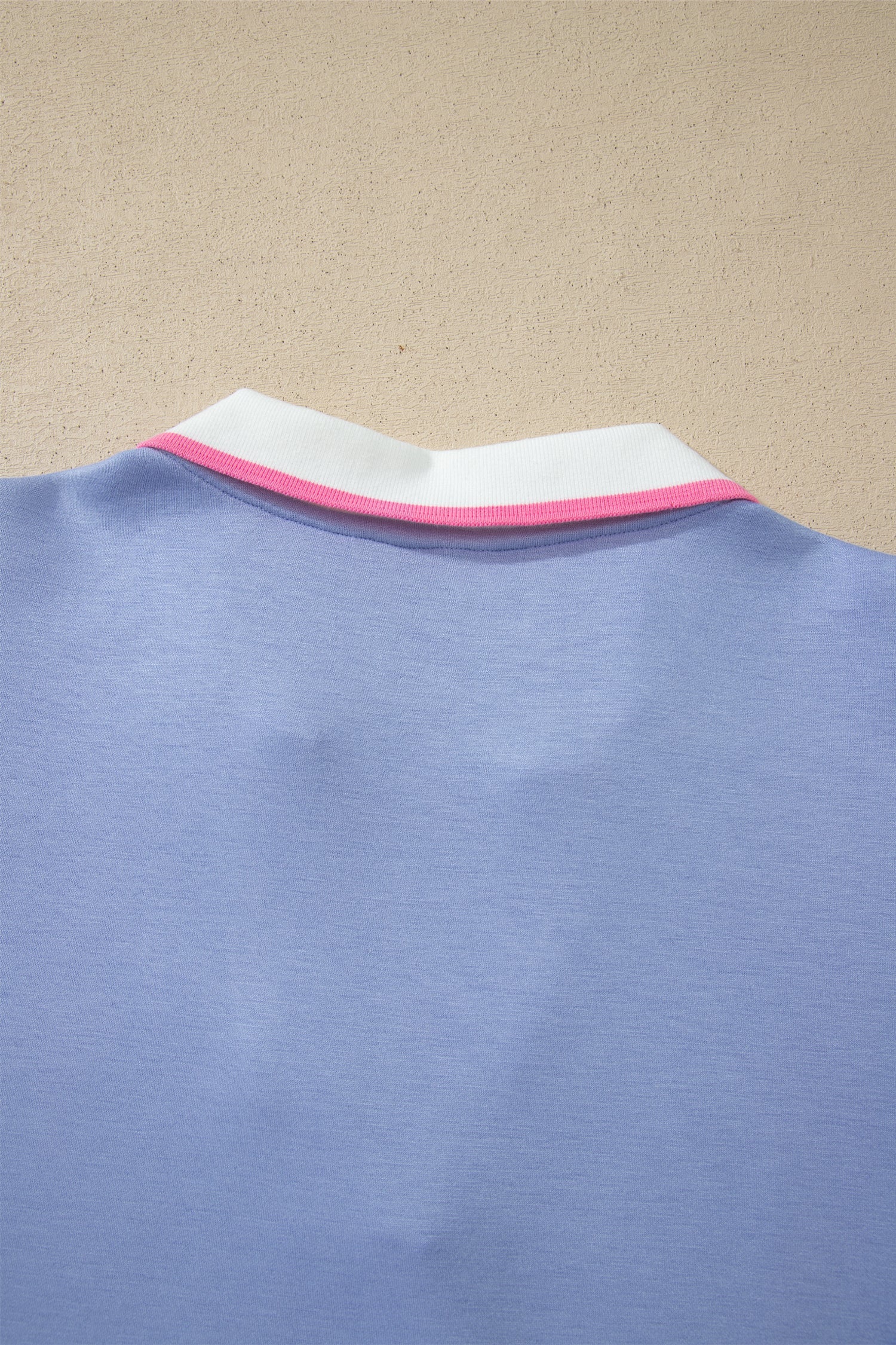 Stripe Trim Polo Tee & Drawstring Skirt Set