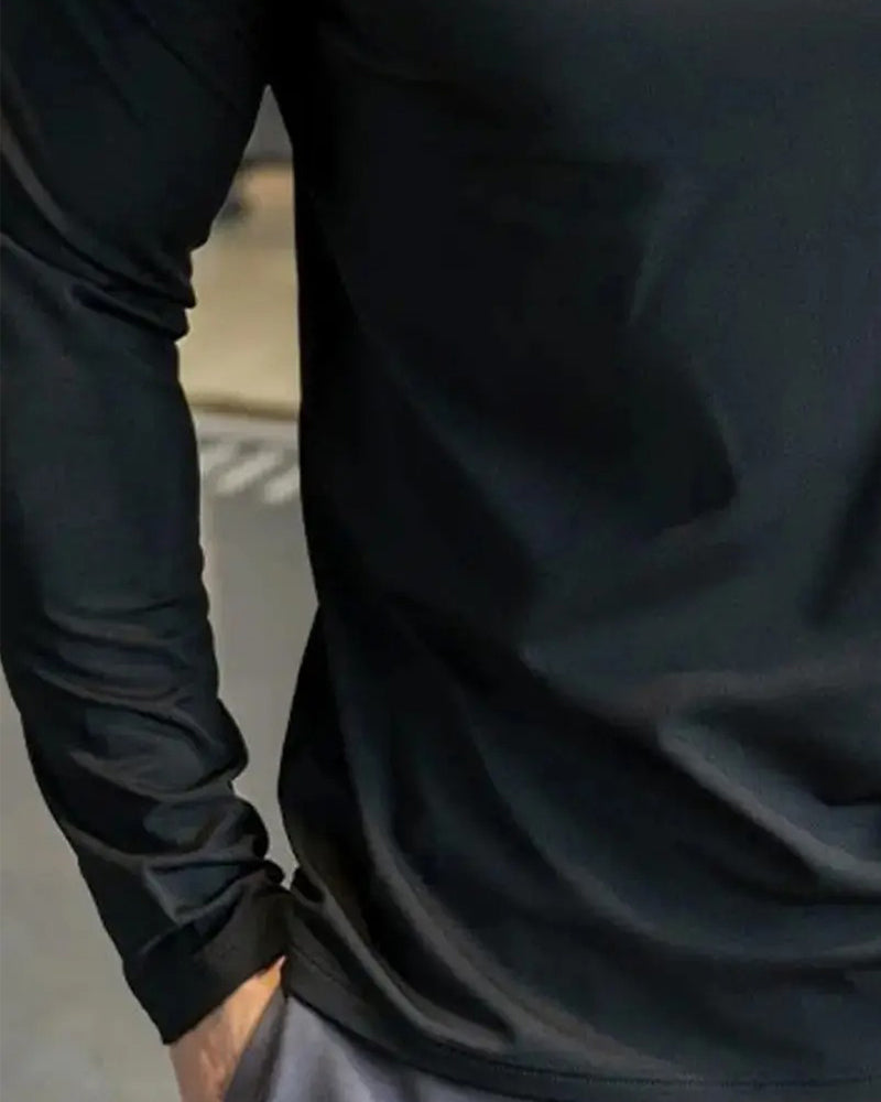 Men's Long Sleeve Fast Dry Athletic Top