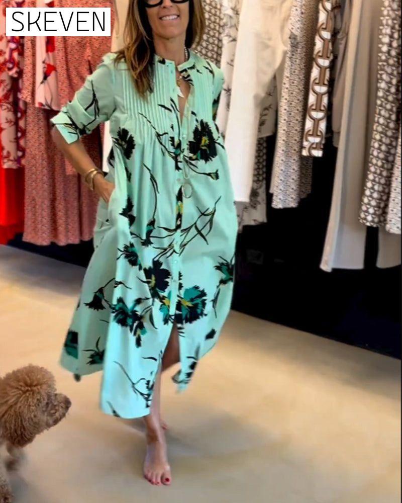 Floral print shirt dress Casual Dresses Clothes Dresses SALE Spring Summer