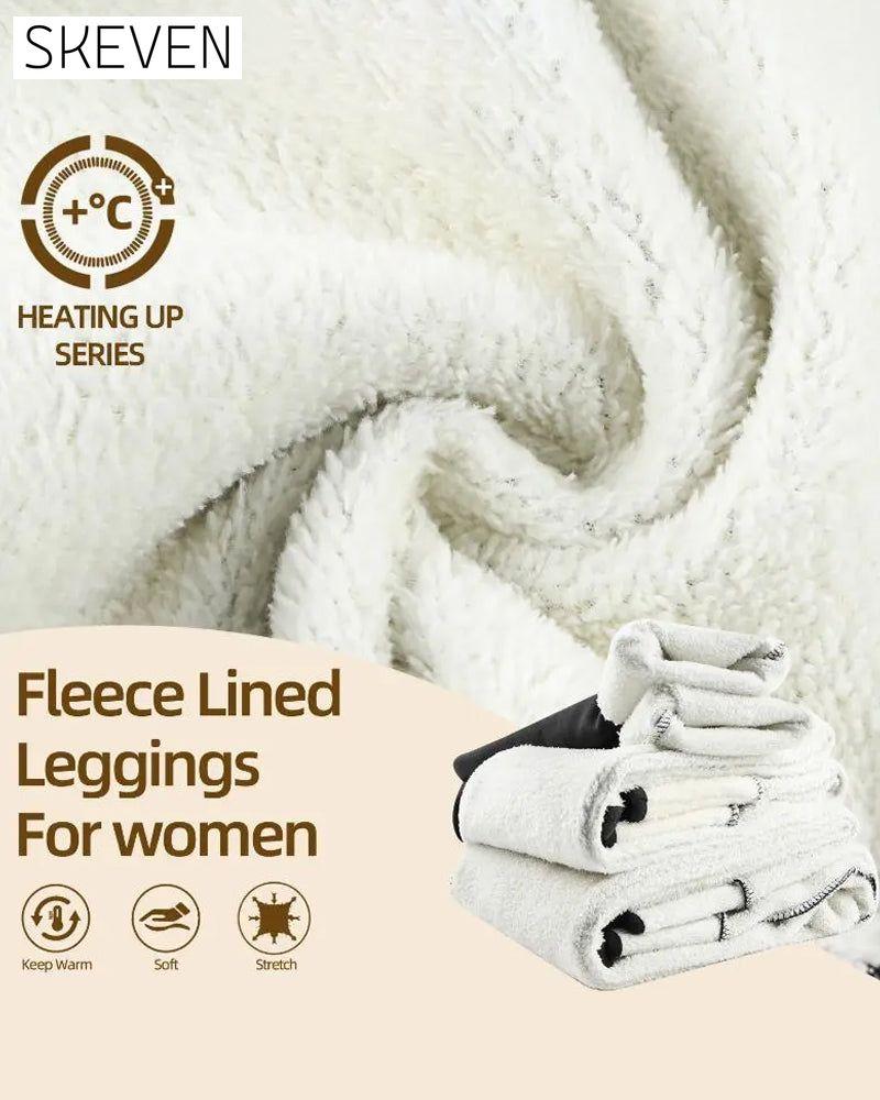 Warme, hochtaillierte und kuschelig gefütterte Leggings