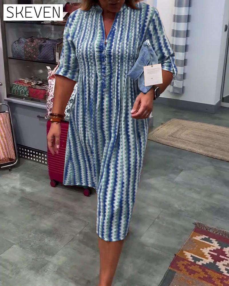 Robe à imprimé vagues