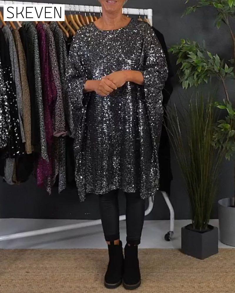 Vacation Loose Sequin Dress
