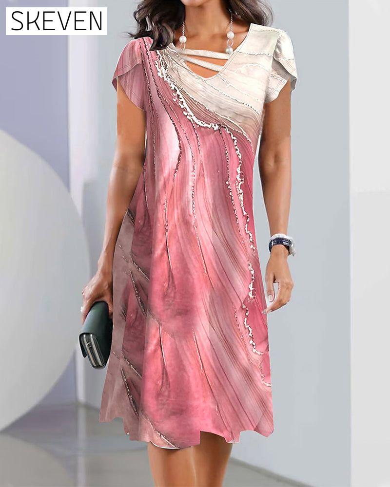 Fashion Short Sleeve Dress