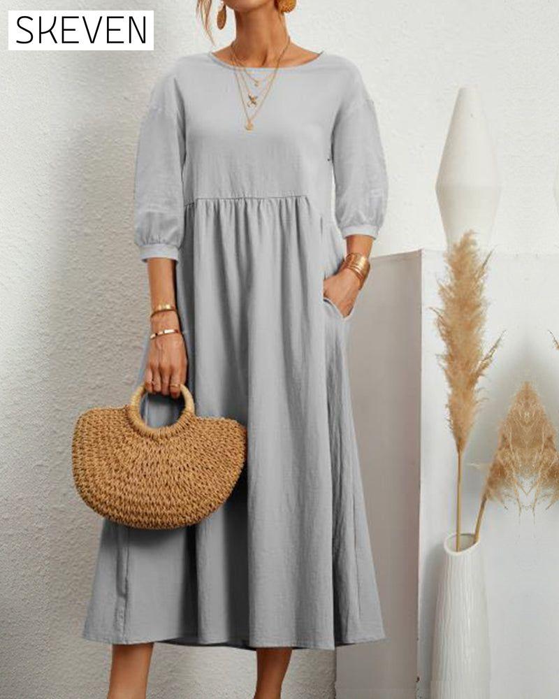 robe en coton et lin