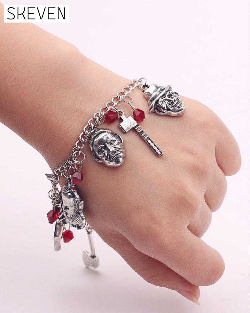 Halloween jason mask bracelet