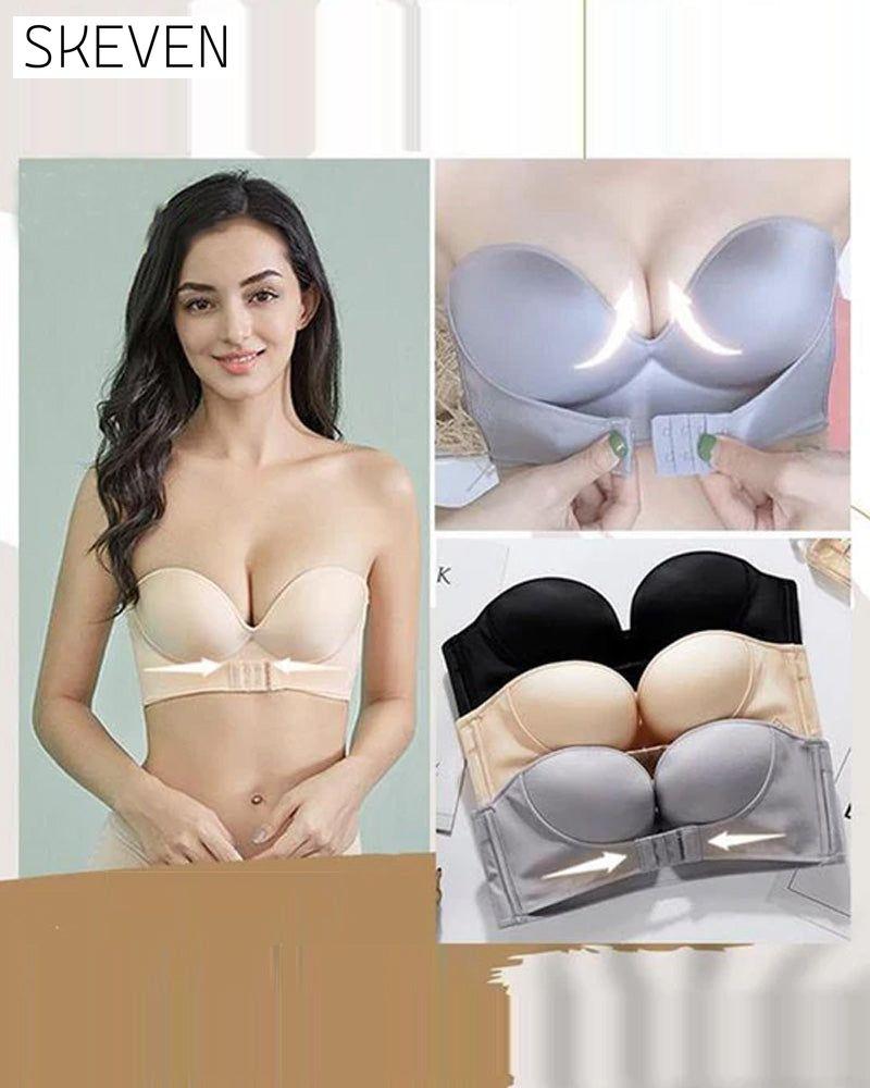 Soutien-gorge sans bretelles avec boucle sur le devant