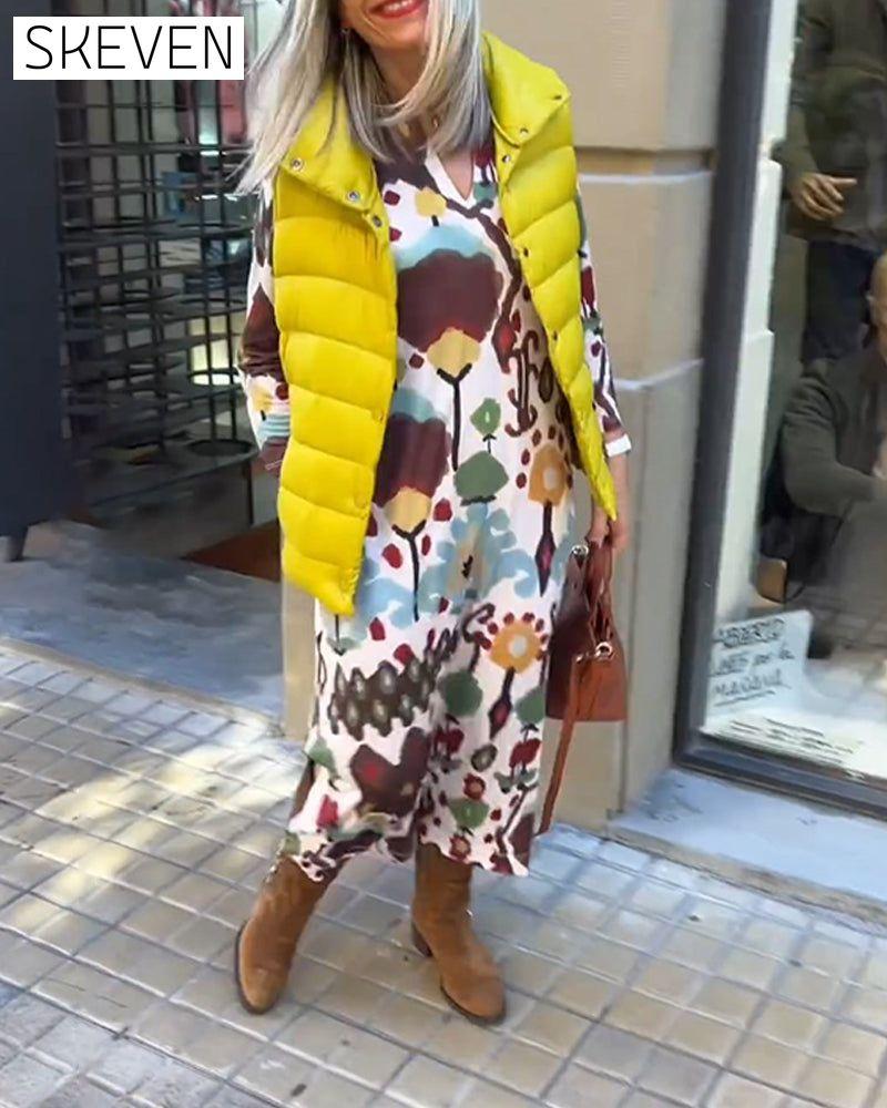 Elegant high-end  long-sleeved dress