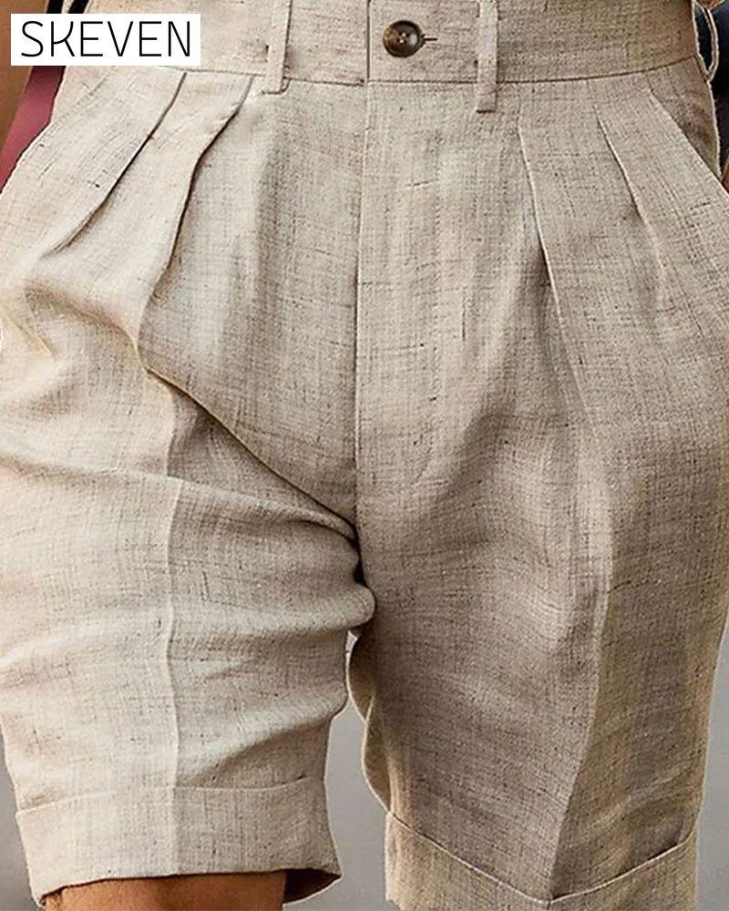 Solid color baggy shorts