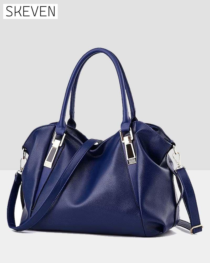 Sac à main en cuir souple grande capacité pour femme 
