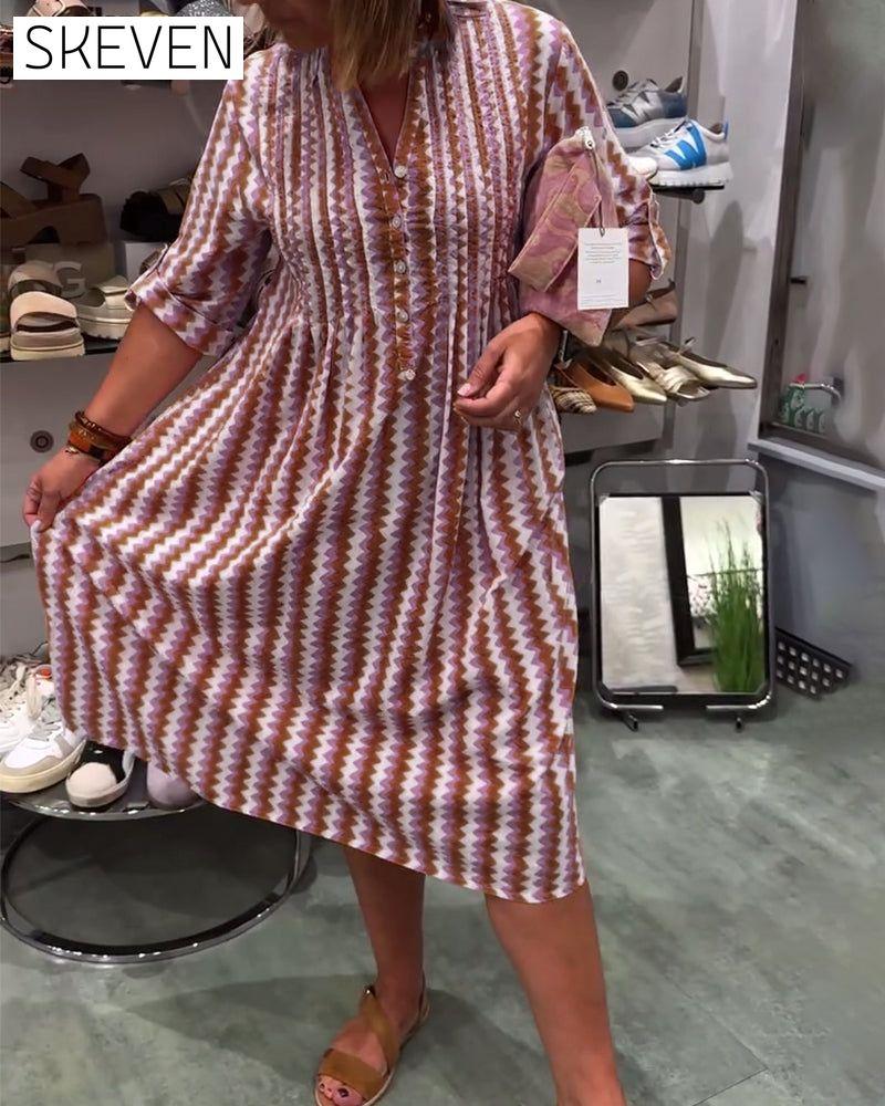 Robe à imprimé vagues