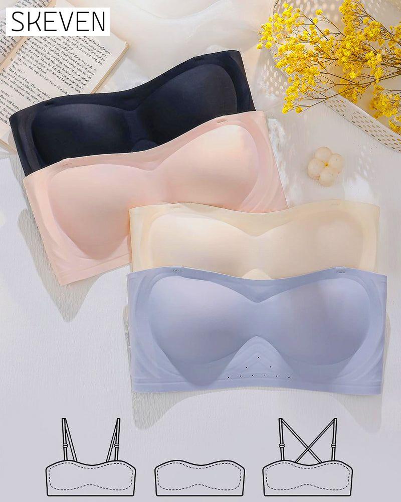 Strapless Solid Color Comfort Bra
