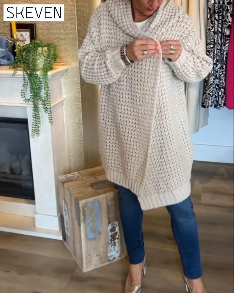 Solid colour cardigan