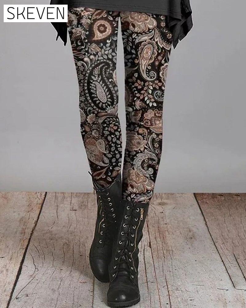 Leggings rétro style ethnique