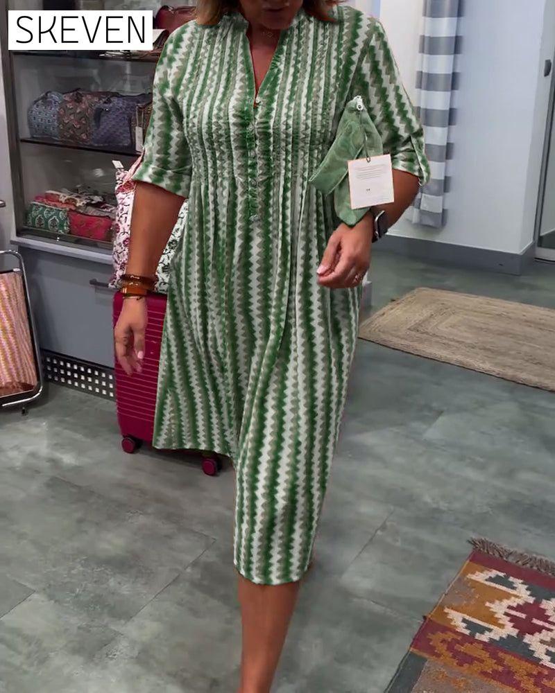Robe à imprimé vagues