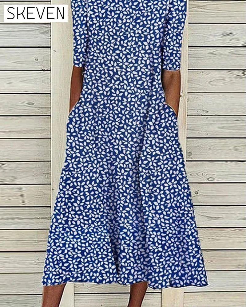 Floral print pockets dress 23BF Casual Dresses Clothes Dresses Spring Summer
