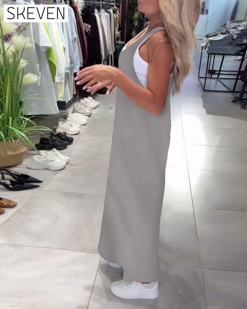 Slimming Suspender Casual Dress