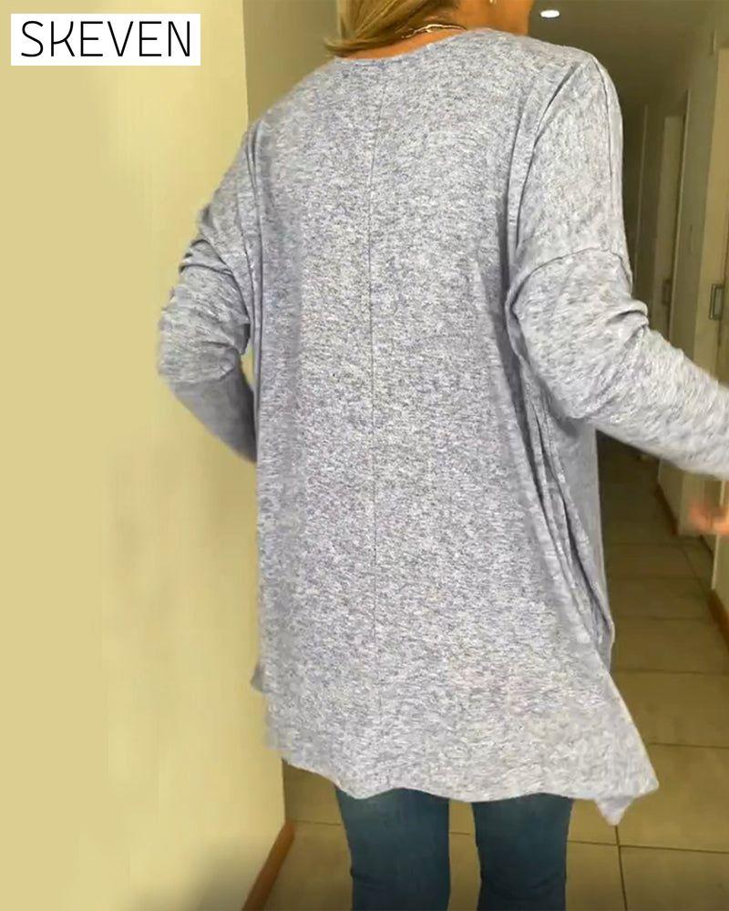 Simple solid color top