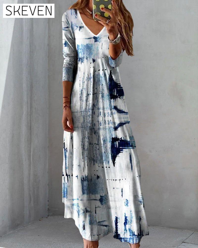 Gradient print maxi dress 23BF Casual Dresses Clothes Dresses SALE Spring Summer