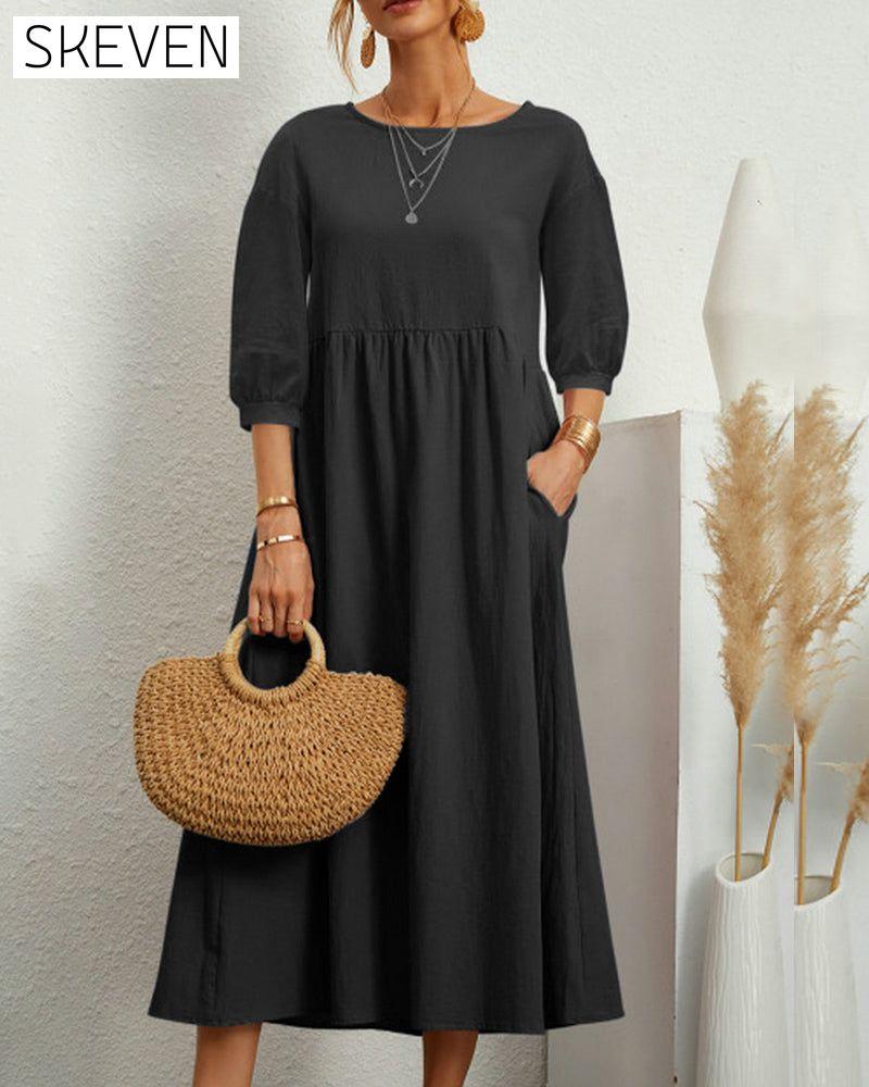 robe en coton et lin