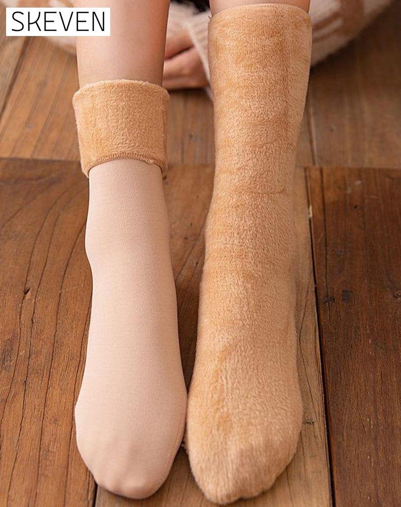 Winter soft plush floor socks