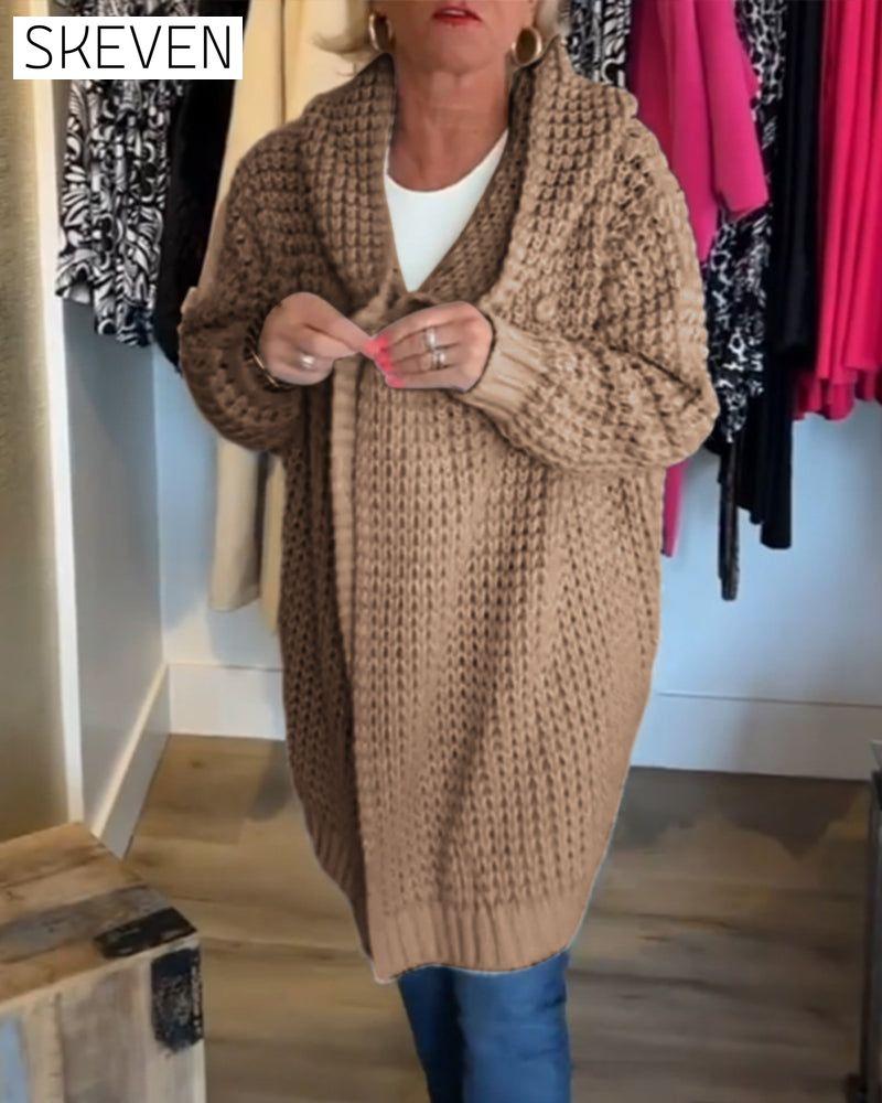 Solid colour cardigan