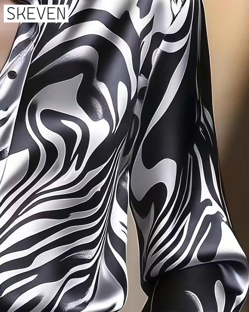 Modisches und elegantes bedrucktes Hemd