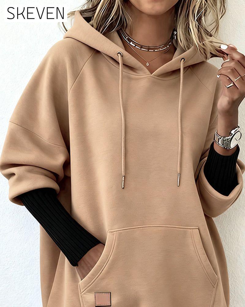 Loose Casual Hooded Sweatshirt