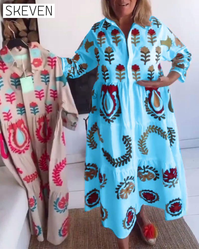 Floral Graphic Print Dress