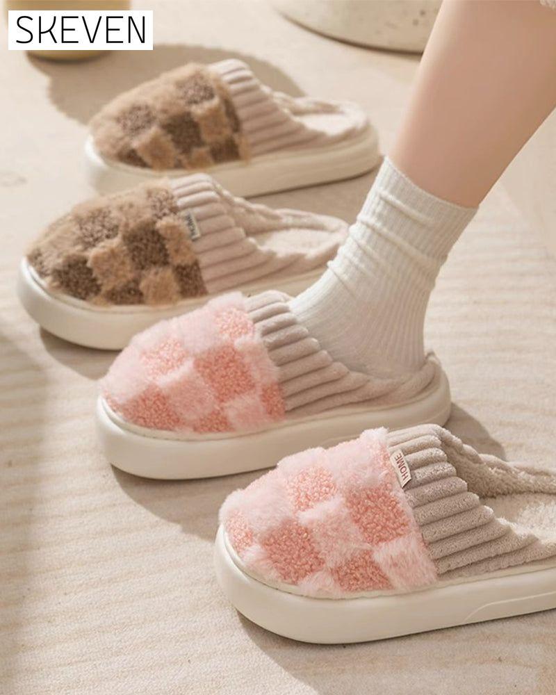 Indoor home non-slip warm slippers
