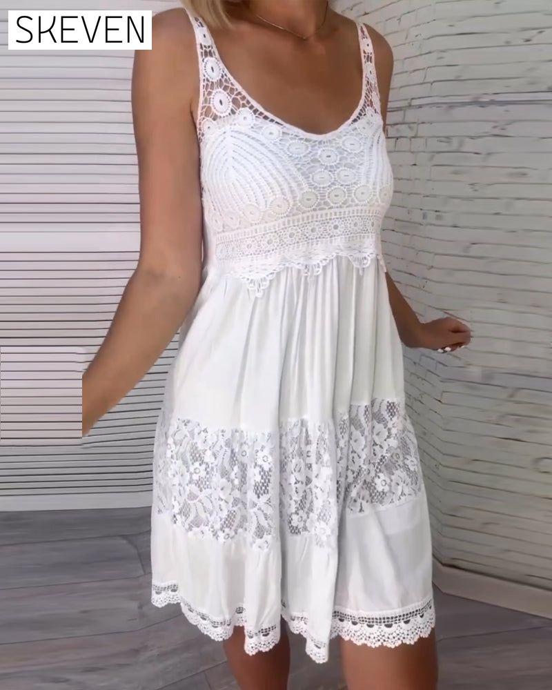 Spitzen-Neckholderkleid