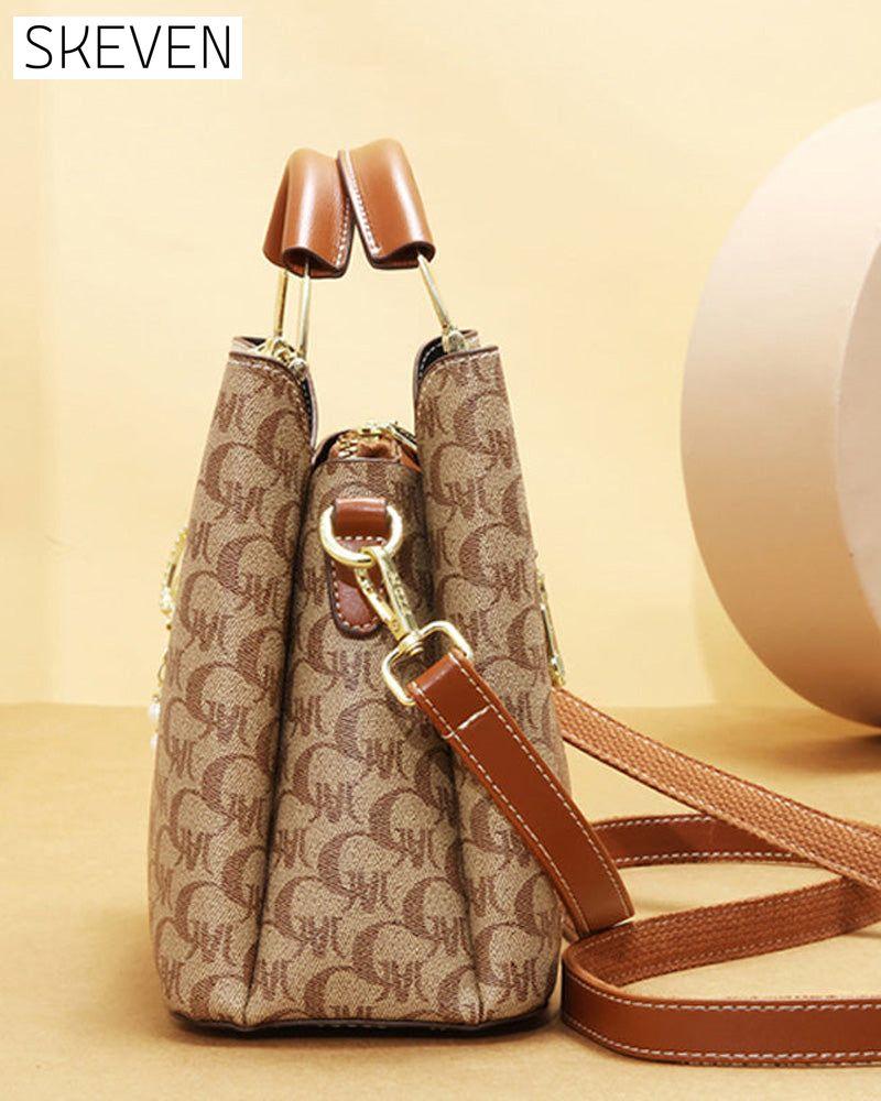 Sac à main imprimé rétro et élégant