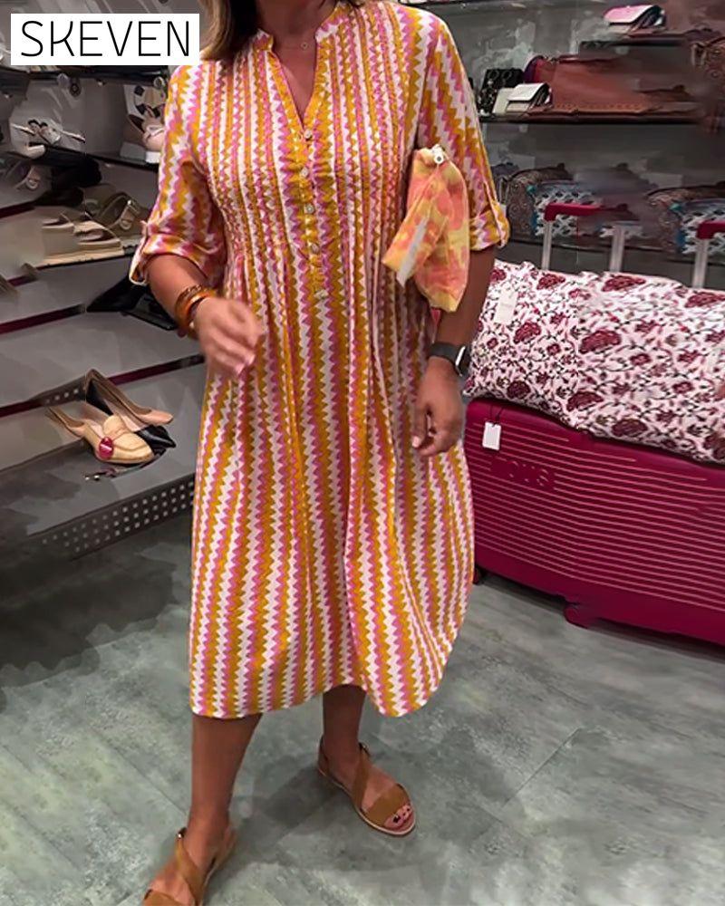 Robe à imprimé vagues