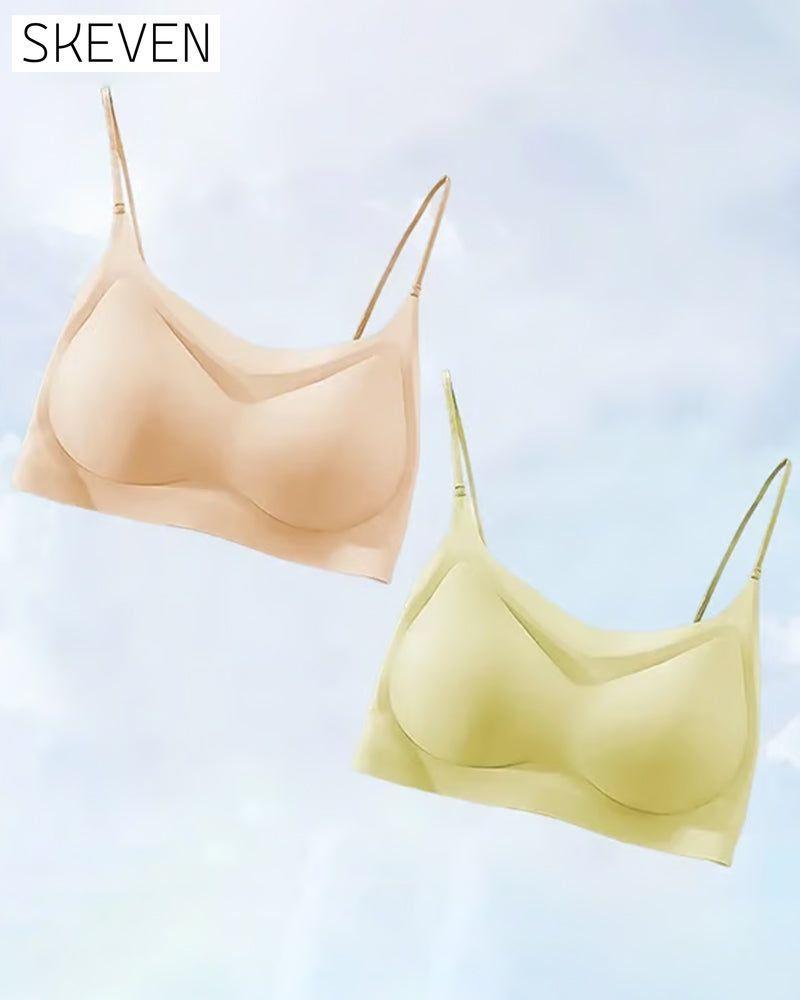 Soutien-gorge ultra-fin, sans coutures, en soie glacée, ultra confortable.