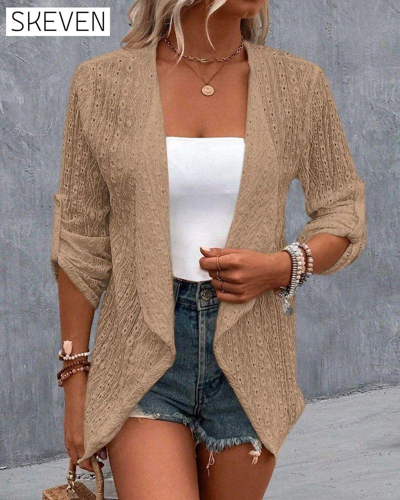 Schlichter, eleganter Cardigan in Unifarbe