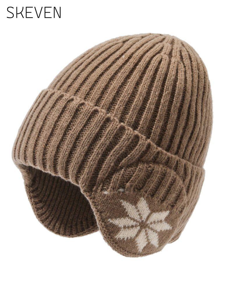 1 Stück Damen-Wintermütze mit Fleecefutter und Fleeceohren