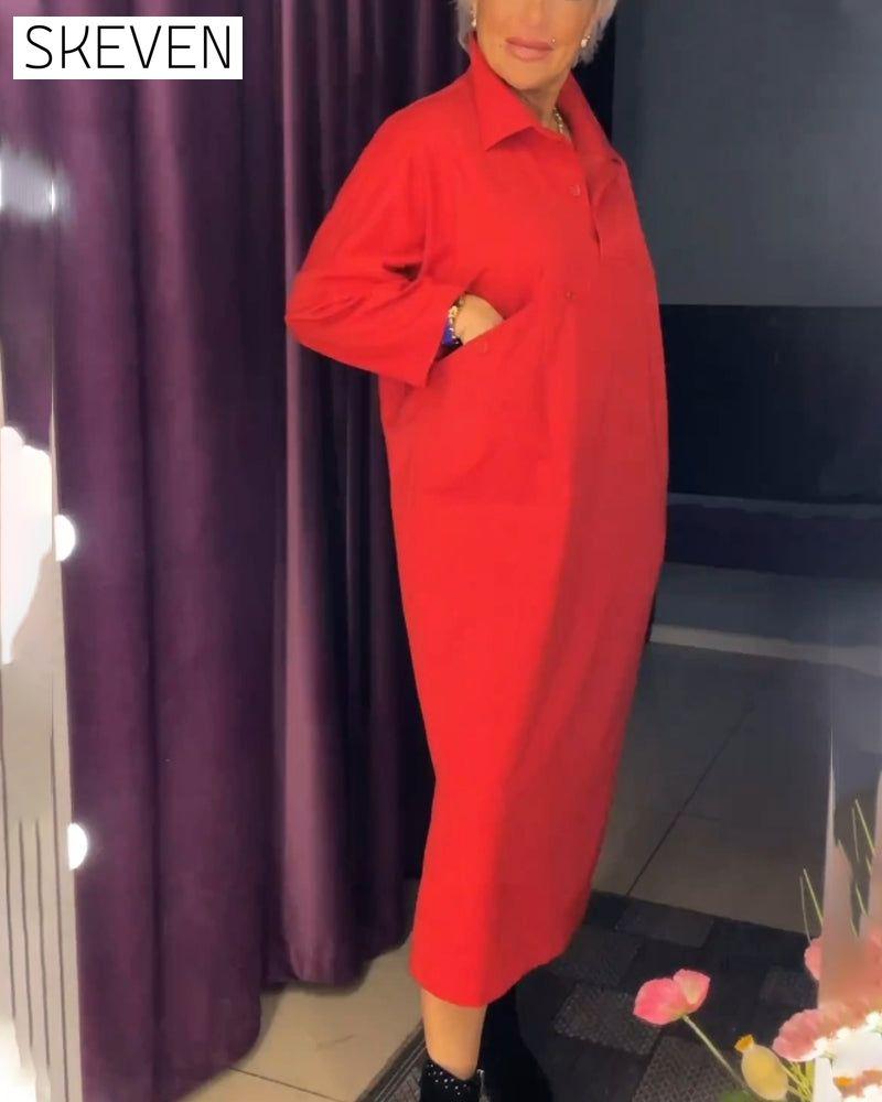 Lässiges Hemdkragenkleid